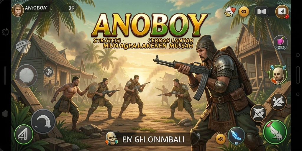 Tampilan gameplay ANOBOY yang menantang dan seru.