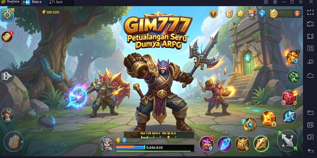 Tampilan screenshot GIM777 menunjukkan aksi pertempuran yang memukau.