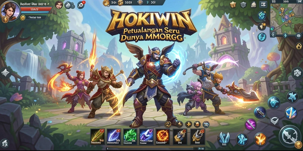 Menampilkan gameplay HOKIWIN yang epic dan seru di dunia MMORPG.