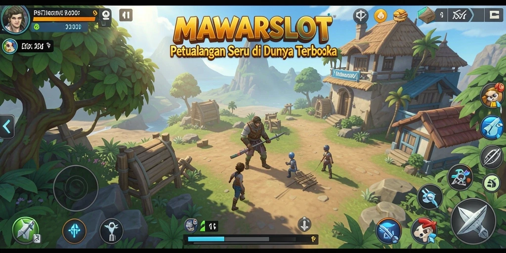 Tampilan gameplay seru di dunia terbuka MAWARSLOT.