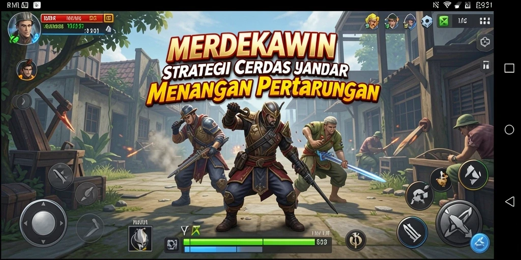 Tampilan gameplay menarik dengan strategi yang mendalam.