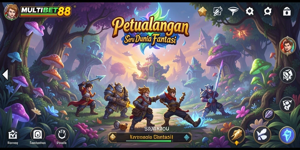 Tangkapan layar MULTIBET88 menunjukkan aksi seru di petualangan fantastis.