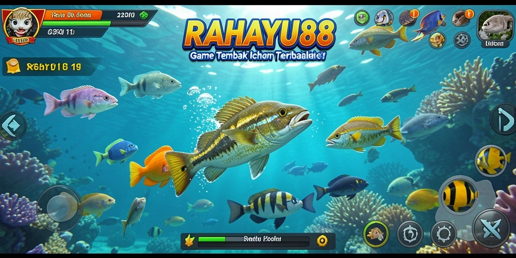 Tampilan menawan dari gameplay Tembak Ikan di RAHAYU88.
