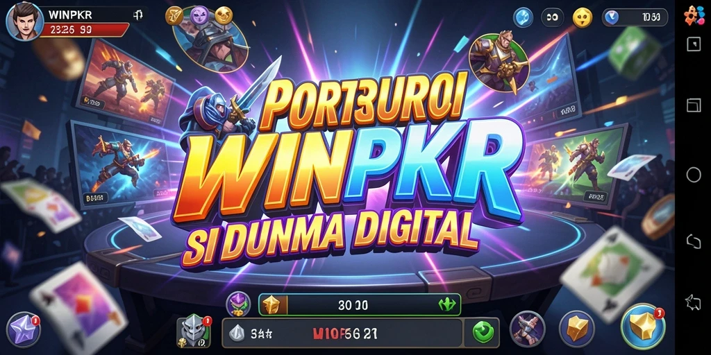 Screenshot gameplay WINPKR menampilkan aksi pertarungan intens.