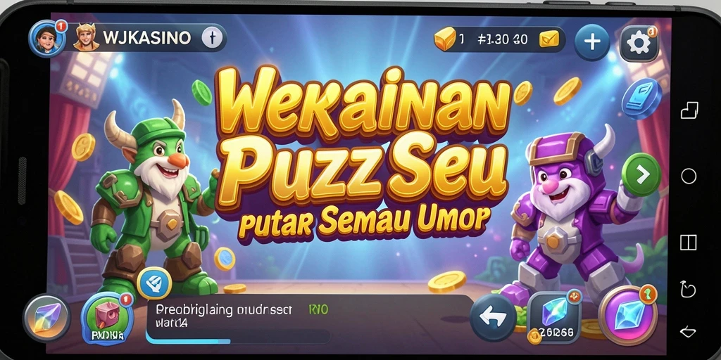 Screenshot utama WJKASINO menampilkan gameplay puzzle yang menantang.