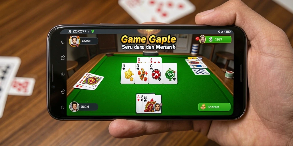 Gameplay seru dalam ZORO77 dengan teman-teman.